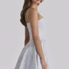 Dolly Blue Wildflower Floral Print Cotton Mini Sundress