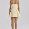 Dolly Lemon Cotton Flared Mini Sundress