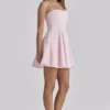 Dolly Pink Cotton Flared Mini Sundress