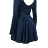 Dominique Navy Plunge Mini Dress