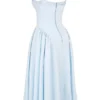 Dorothy Italian Azure Cotton Midi Sundress