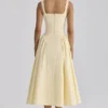 Dorothy Lemon Cotton Midi Sundress