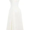 Dorothy White Cotton Midi Sundress
