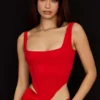 Edetta Scarlet Mesh Corset