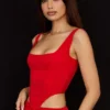 Edetta Scarlet Mesh Corset