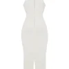 Eleanora Ivory Plunge Maxi Dress