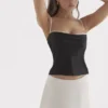 Eli Black & Off White Underwired Top