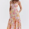 Elia Ivory Floral Midi Sundress