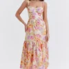 Elia Ivory Floral Midi Sundress