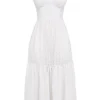 Elia White Broderie Anglaise Midi Sundress