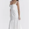 Elia White Broderie Anglaise Midi Sundress