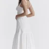 Elia White Broderie Anglaise Midi Sundress