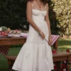 Elia White Broderie Anglaise Midi Sundress