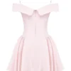 Elida Ballerina Pink Off Shoulder Mini Dress