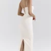 Elinor Cream Tea Frill Lace Midi Dress
