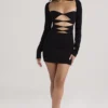 Elize Black Mini Dress