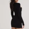 Elize Black Mini Dress