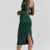 Ellica Emerald Green Midi Dress