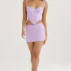 Tamsin Orchid Satin Corset