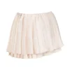 Emira Ivory Pleated Mini Skirt