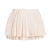 Emira Ivory Pleated Mini Skirt