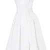Emmanuela White Strapless Pleated Mini Dress
