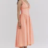 Emmelina Sorbet Cotton Corset Sundress