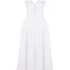 Emmelina White Cotton Corset Sundress