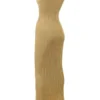 Emmie Gold Metallic Maxi Dress