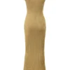 Emmie Gold Metallic Maxi Dress
