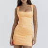 Enya Apricot Corset Mini Dress