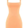 Enya Apricot Corset Mini Dress
