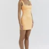 Enya Apricot Corset Mini Dress