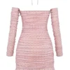 Estella Soft Pink Crystallised Dress