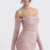 Estella Soft Pink Crystallised Dress