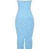 Eva Tuscan Blue Embroidered Floral Maxi Dress