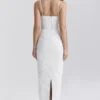 Eva White Floral Lace Maxi Dress
