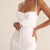 Eve White Broderie Maxi Dress