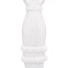Eve White Broderie Maxi Dress