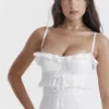 Eve White Broderie Maxi Dress