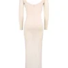 Everly Blush Mesh Maxi Dress with Bodysuit