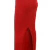 Faith Holly Red Cashmere Blend Midi Skirt