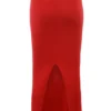 Faith Holly Red Cashmere Blend Midi Skirt
