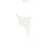 Farrah Ivory Satin Wrap Neck Bodysuit