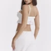 Federica White Broderie Anglais Bralette Top