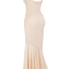 Felicia Vanilla Chiffon & Lace Gown