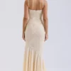 Felicia Vanilla Chiffon & Lace Gown