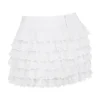 Fifi White Layered Mini Skirt