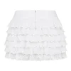 Fifi White Layered Mini Skirt