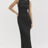 Filomena Black Maxi Dress